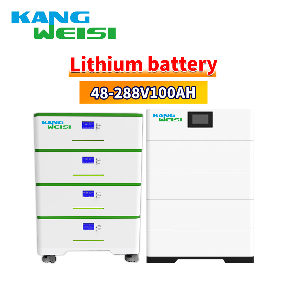 High-voltage/low-voltage stacked 51.2V100AH solar lithium battery